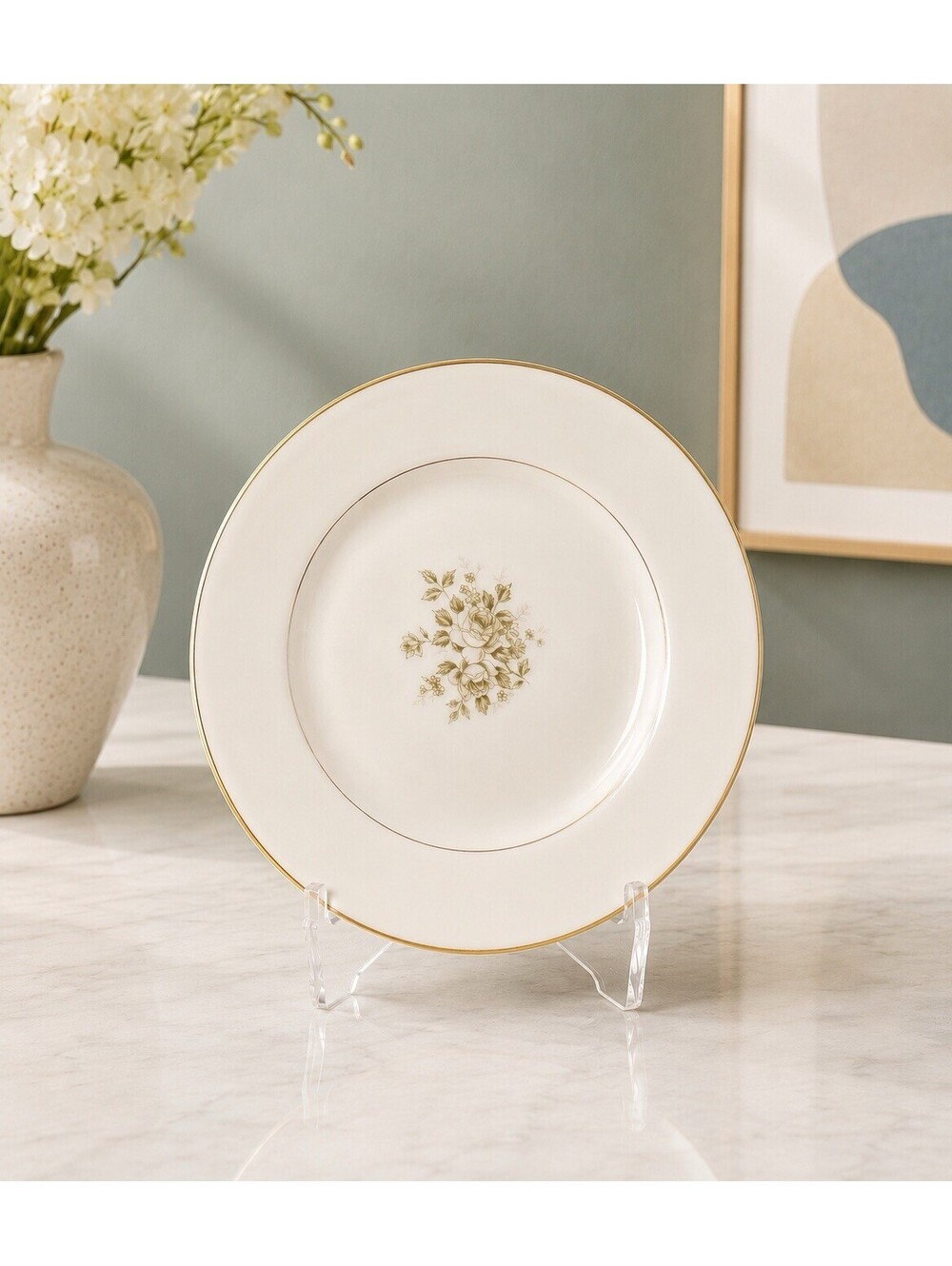 Linden Japan 1960s Replacement Bread Butter Plate Rosina MK-3018, 6.5” FREE SHIP
